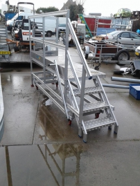 Platformen trap aluminium
