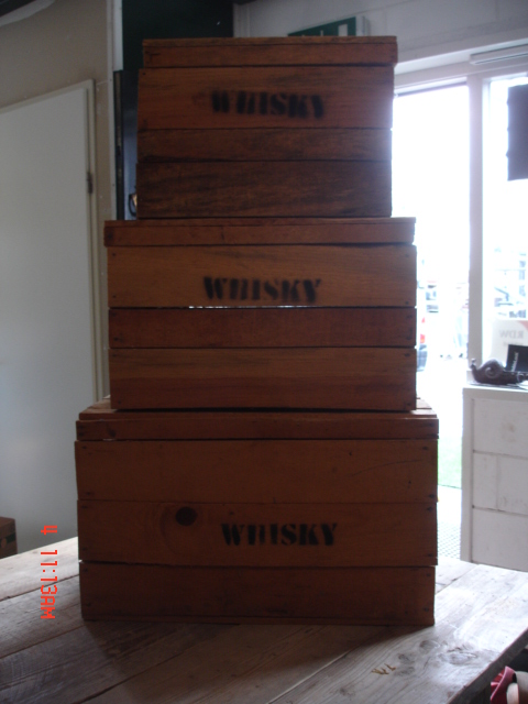 Decoratie Whisky kisten